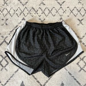Nike Women’s black geometric Dri-Fit Shorts. Size Small